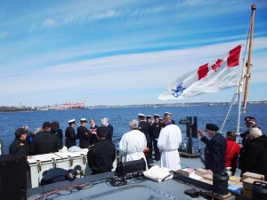 2. Committal Service on board HMCS MONTREAL on 1 May 2016.