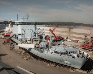 MV Asterix in Chantier Davie Shipyards. Photo courtesy of Chantier Davie.
