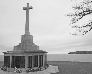 The Halifax Memorial commemorating the Battle Of Atlantic is located in Point Pleasant Park. It contains the names of over 3100 Canadians and Newfoundlander's, who have no grave.. Roger Litwiller Collection, courtesy Roger Litwiller (RTL26595)