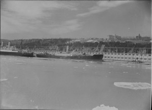 Canadian Pacific Ships, SS Beaverford in Montreal 1940. LAC Photo