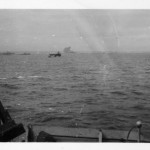 Battleship Fires on Normandy