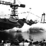 Launching HMCS NAPANEE