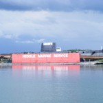 HMCS OJIBWA in the St. Lawrence River