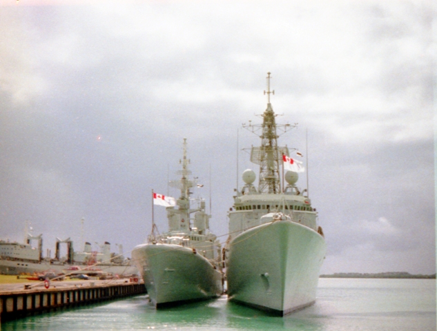 HMCS OTTAWA with HMCS ATHABASKAN
