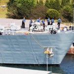 HMCS KINGSTON at Iroquois Lock