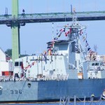 HMCS MONTREAL Dressed for Canada Day