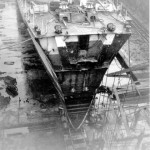 HMCS HURON (1st) in Drydock