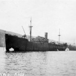 Torpedoed Merchant Ship