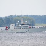 HMCS GOOSE BAY on the St. Lawrence River