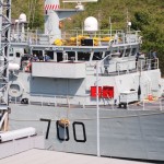 HMCS KINGSTON at Iroquois Lock