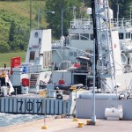 HMCS GOOSE BAY Locking Through
