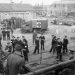 RCN Corvette Landing Wounded Sailors