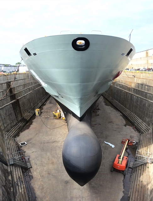 MV ASTERIX in Champlain Dry DOCK