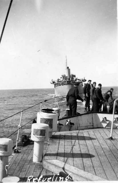 HMCS WASAGA Refueling-At-Sea