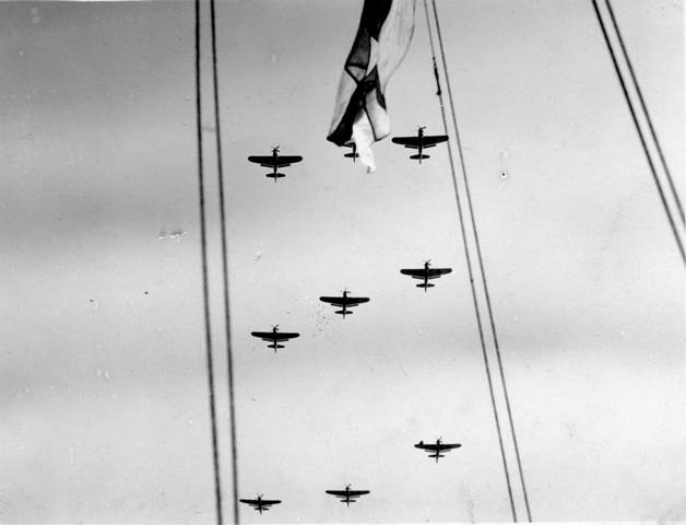 Fire Fly's over HMS PUNCHER