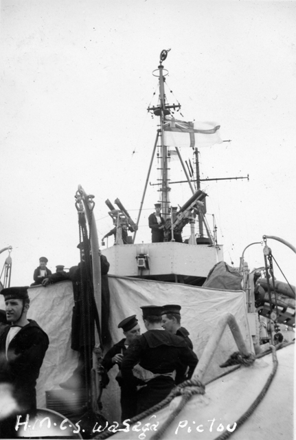 Stern View HMCS WASAGA