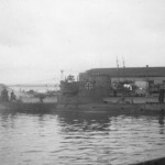 HMSub TRUSTY with German U-Boat