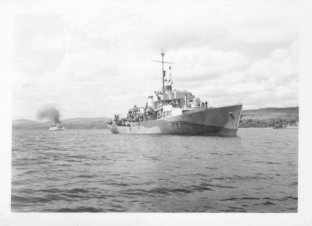 HMCS TRENTONIAN anchored Milford Haven