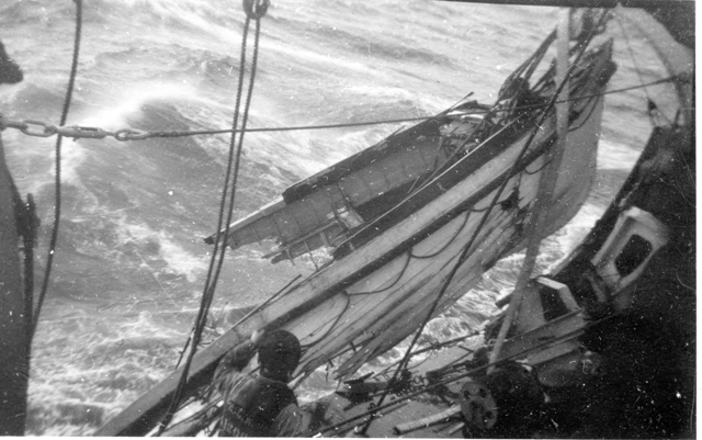 HMCS IROQUOIS -Storm Damage