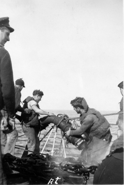 HMCS WASAGA Refueling-At-Sea
