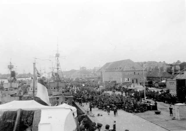 German POW's at Wilhelmshaven, Germany