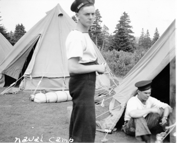 Sailors Glass & McKay at HMC NAVAL CAMP