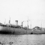 Torpedoed Merchant Tanker