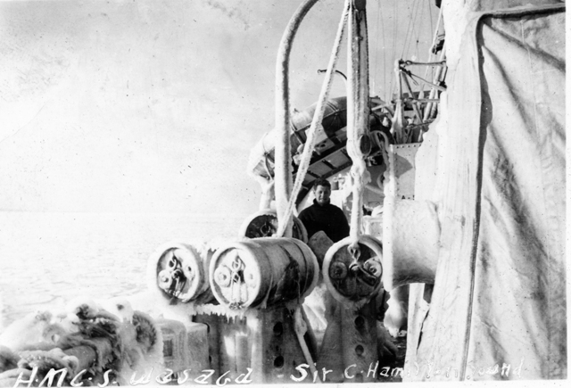 HMCS WASAGA's Iced Depth Charges