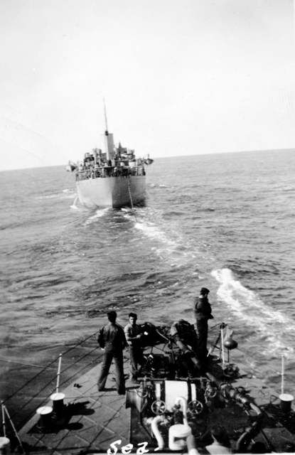 HMCS WASAGA Refueling-At-Sea