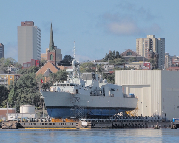 HMCS ST JOHN's on the Syncrolift
