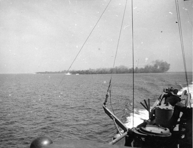 Tribal Class Destroyers Laying Smoke