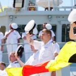 HMCS KINGSTON Cheering Ship