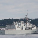 HMCS TORONTO in the St. Lawrence River