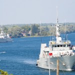 HMCShips KINGSTON and GOOSE BAY at Iroquois Lock