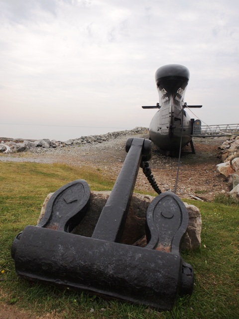 Former "O" class submarine, HMCS ONONDAGA on display at the Le Site historique maritime de la Pointe-au-PÃ¨re in Rimouski, QC on 26 August 2018. Roger Litwiller Collection, courtesy Roger Litwiller. (RTL68433)
