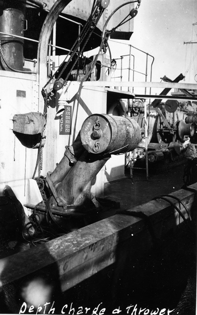 HMCS WASAGA Depth Charge Thrower