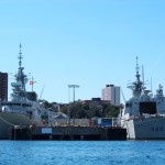 Canadian Patrol Frigates Alongside NB Jetty