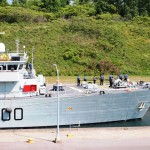 HMCS KINGSTON at Iroquois Lock