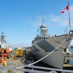 HMCS REGINA Painting Ship
