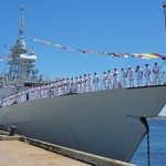 HMCS VILLE DE QUEBEC Dressed Ship