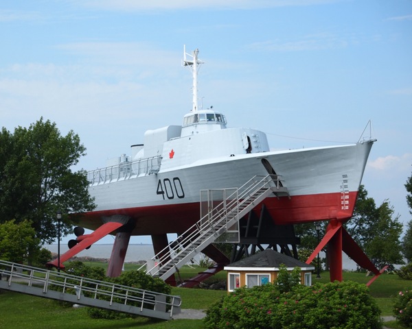 HMCS BRAS D'OR at Museum Marine du Quebec. Roger Litwiller Collection, courtesy Roger Litwiller. (RTL58195)