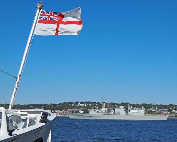HMCS MONTREAL Passing HMCS SACKVILLE