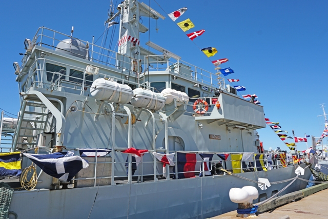 HMCS KINGSTON Dressed Ship