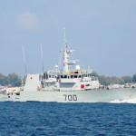 HMCS KINGSTON at Prescott.