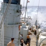 HMCS SASKATCHEWAN Gunnery Practice