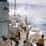 HMCS SASKATCHEWAN Gunnery Practice