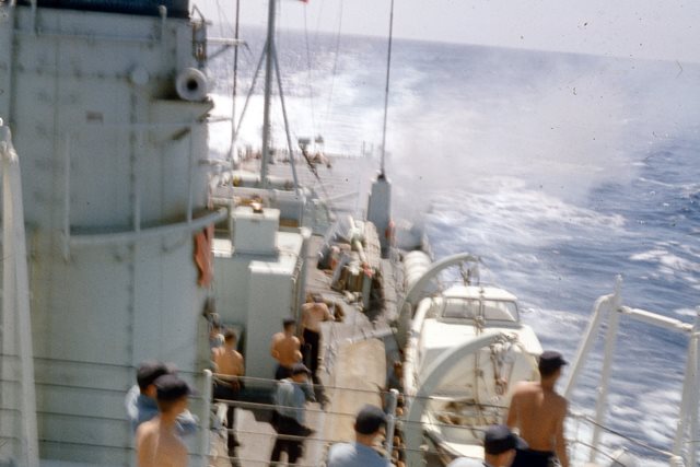 HMCS SASKATCHEWAN Gunnery Practice