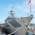 HMCS REGINA Painting Ship