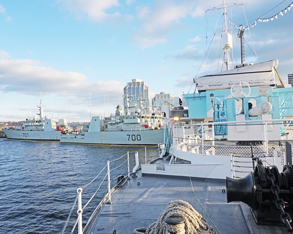 HMCS SACKVILLE Nested with MCDV's
