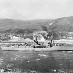 Early RN Corvette in the St. Lawrence River